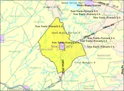 Census Bureau map of Raritan Township, New Jersey