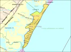 Census Bureau map of Sea Isle City, New Jersey