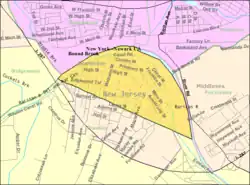 Census Bureau map of South Bound Brook, New Jersey