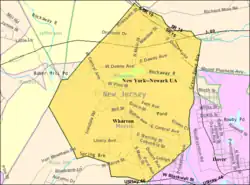 Census Bureau map of Wharton, New Jersey