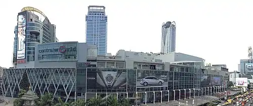 CentralWorld, the first super-regional mall in Bangkok.