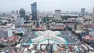 Central Market View from West Side to East