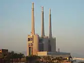 The three chimneys of the nowadays closed Besòs power termal station have become an icon for the city. In 2008, the citizens of Sant Adrià decided to keep them in a referendum.