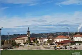 The village centre of Sainte-Blandine