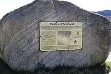 Centre of Scotland stone