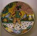 Tin-glazed 20th century maiolica, Italy.