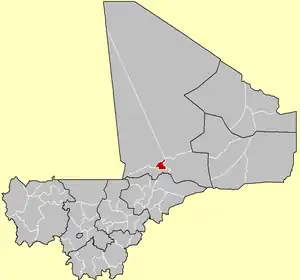 Location of the Cercle of Diré in Mali
