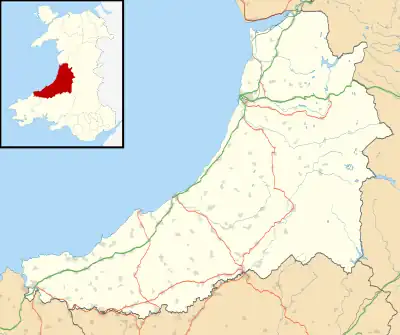 Adpar is located in Ceredigion