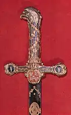 Ceremonial sword of King Stanisław August Poniatowski with his coat of arms