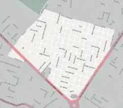 Street map of Cerrito de la Victoria