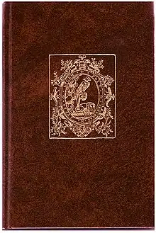 Cover, "Cervantes and the Renaissance," edited by Michael McGaha, published by Juan de la Cuesta Hispanic Monographs in 1978. This cover design (brown leatherette cloth with a gold foil stamp of the image from the title page of the original 1605 printing of "Don Quijote") was designed by Tom Lathrop and used as the standard hard cover for all monographs published by Cuesta in the 20th century.