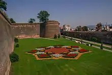Alba Iulia (Hungarian: Gyulafehérvár, German: Karlsburg) defense wall of Alba Carolina Citadel