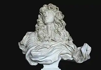 Bust of Louis XIV by Bernini (1665), now in Palace of Versailles