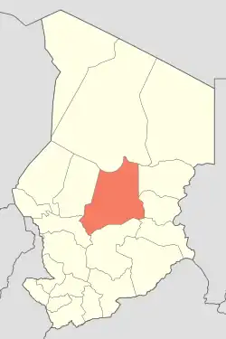 Djédaa is located in Chad
