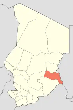 Adé is located in Chad