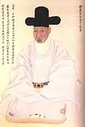 Portrait of Chae Jegong painted by Yi Myeong-gi in 1789.