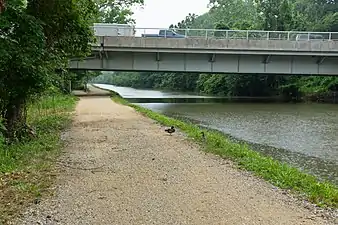Chain Bridge over Chesapeake and Ohio Canal, circa 2013
