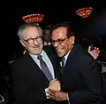 Rutnam with Steven Spielberg at a benefit honoring Spielberg (December 9, 2009)