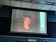 Chang-rae Lee speaks to a University of Michigan class about his novel On Such a Full Sea.