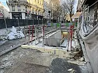 Construction of the new entrances (2022)
