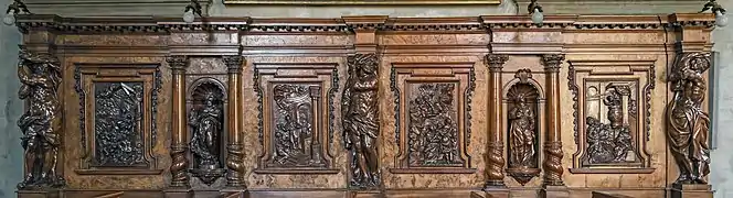 Siding wooden altar by Giacomo Piazzetta