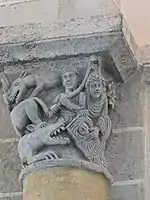 French Romanesque capital, aware of the classical tradition of the Nilotic landscape
