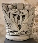 12th century column head from Abbey of Saint-Cybard