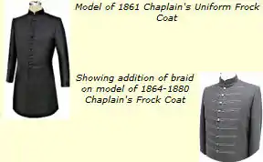 Black frock coat worn on campaign by the regimental padre