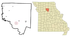 Location of Dalton, Missouri