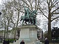 Charlemagne in front of the Notre Dame de Paris