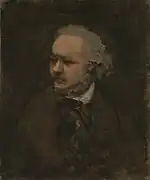 Charles-François Daubigny, Portrait of Honoré Daumier, NG3245