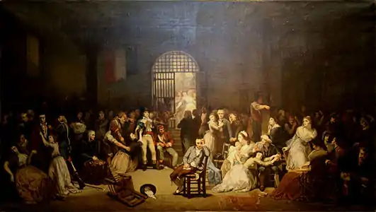 Calling Out the Last Victims of the Terror at Saint Lazare Prison on the 7-9 Thermidor, Year II [25-27 July 1794] (1850), Musée de la Révolution française
