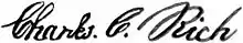 Signature of Charles C. Rich