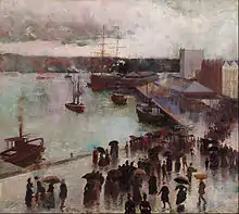 Charles Conder, Departure of the Orient, 1888