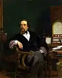 William Powell Frith's portrait of Dickens; 1859.