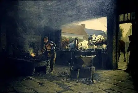 Shoeing Forge, 1886, Sheffield Galleries and Museums Trust