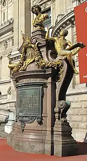 Monument to Charles Garnier at the Palais Garnier