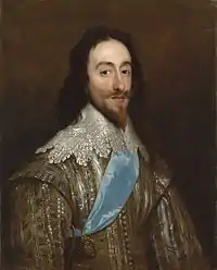A half-length painted portrait of a man standing