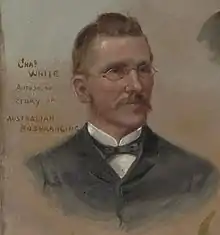 Portrait of Charles White (detail from Patrick W. Marony’s 1894 painting).