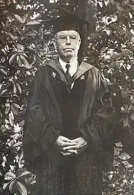 Image of Killam wearing his commencement gown in 1937