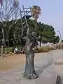 Monument to Charlie Rivel in Montjuïc, Barcelona, Catalonia, Spain.