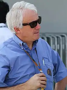 Photograph of Charlie Whiting at the 2010 Japanese Grand Prix.