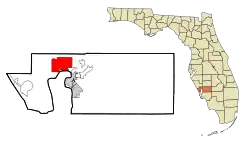 Location in Charlotte County and the state of Florida