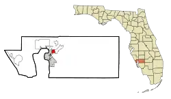 Location in Charlotte County and the state of Florida