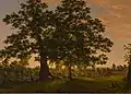 The Charter Oak at Hartford, oil on canvas, Frederic Church, 1946