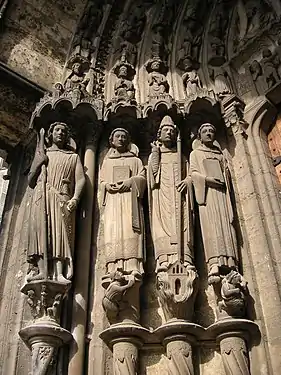 South portal of Chartres Cathedral (c. 1215–1220)