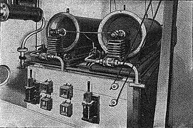 Photo (1903). Ozone generators in the 2nd model laundry, place du Marché Saint Honoré