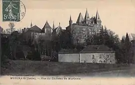 The chateau of Murinais at the start of the 20th century