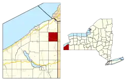 Location in Chautauqua County and New York