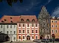 Historic houses on the town square